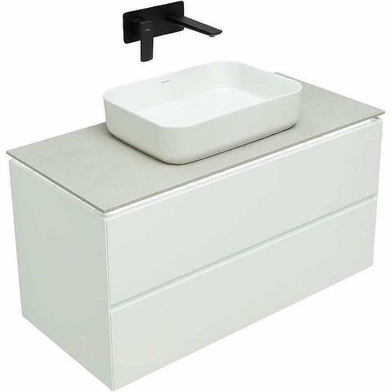 Тумба под раковину Allen Brau Infinity 100 1.21003.WM подвесная Белая матовая, купить, цена, заказать, магазин, доставка, скидка, промокод, купить, цена, заказать, магазин, доставка, скидка, промокод