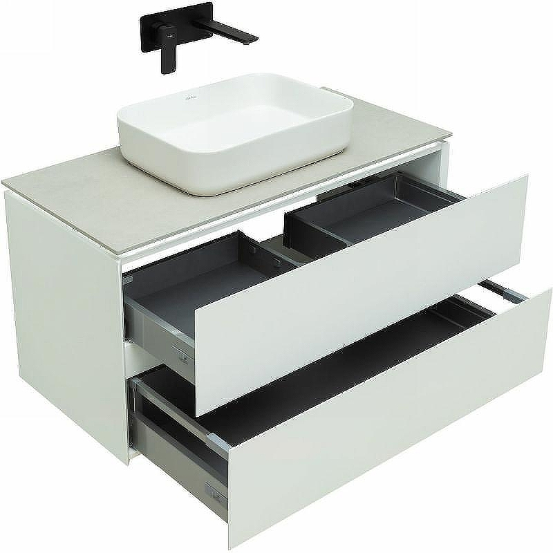 Тумба под раковину Allen Brau Infinity 100 1.21003.WM подвесная Белая матовая, купить, цена, заказать, магазин, доставка, скидка, промокод, купить, цена, заказать, магазин, доставка, скидка, промокод