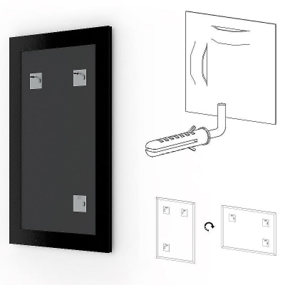 Зеркало Evoform Definite 86х66 BY 1016 в багетной раме - Состаренное золото 67