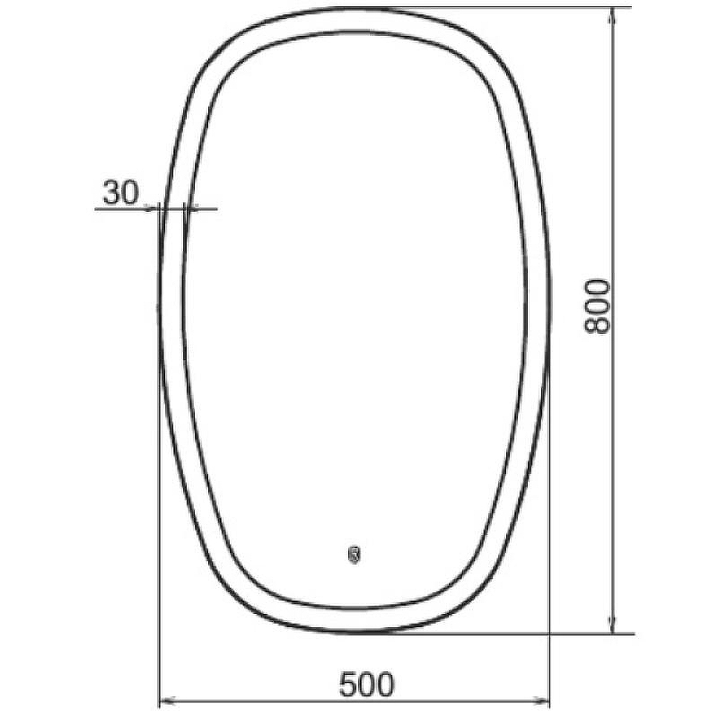 Зеркало Comforty Космея 50 00-00005260 с подсветкой с сенсорным выключателем, купить, цена, заказать, магазин, доставка, скидка, промокод, купить, цена, заказать, магазин, доставка, скидка, промокод