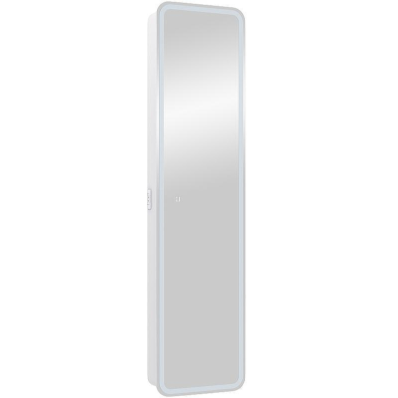 Зеркальный шкаф Континент Lorenzo LED 40 МВК009 с подсветкой Белый, купить, цена, заказать, магазин, доставка, скидка, промокод, купить, цена, заказать, магазин, доставка, скидка, промокод