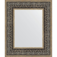 Зеркало Evoform Definite 59х49 BY 3032 в багетной раме - Вензель серебряный 101, купить, цена, заказать, магазин, доставка, скидка, промокод, купить, цена, заказать, магазин, доставка, скидка, промокод