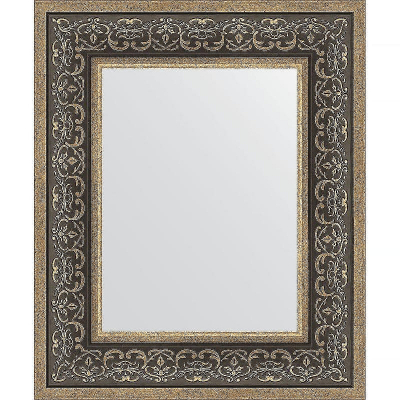 Зеркало Evoform Definite 59х49 BY 3032 в багетной раме - Вензель серебряный 101