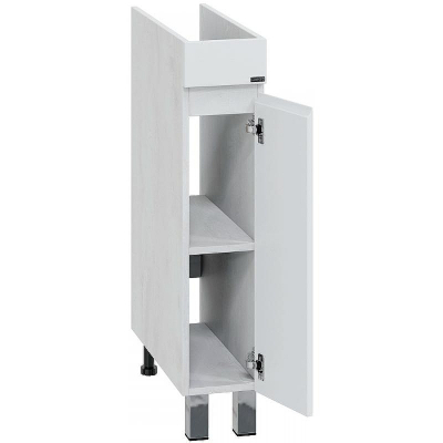 Тумба под раковину СанТа Марс 80 700356 Белая Светлое дерево