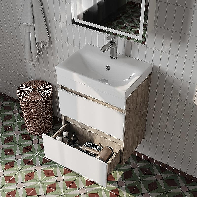 Тумба с раковиной Iddis Zodiac 50 ZOD5AB0i95K подвесная Белая матовая Дерево, купить, цена, заказать, магазин, доставка, скидка, промокод, купить, цена, заказать, магазин, доставка, скидка, промокод