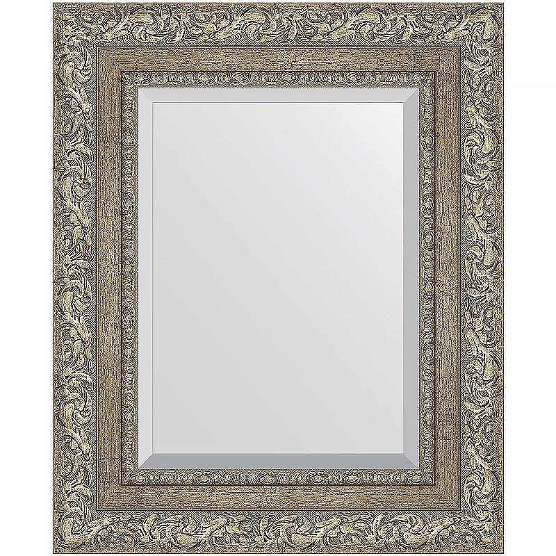 Зеркало Evoform Exclusive 55х45 BY 3357 с фацетом в багетной раме - Виньетка античное серебро 85, купить, цена, заказать, магазин, доставка, скидка, промокод, купить, цена, заказать, магазин, доставка, скидка, промокод
