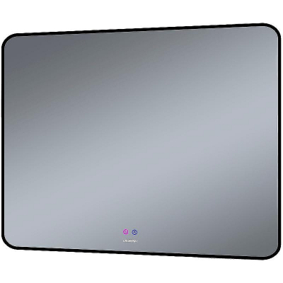 Зеркало Grossman Elegans-норма Black 100 17100802 с подсветкой Черное с сенсорным выключателем и подогревом