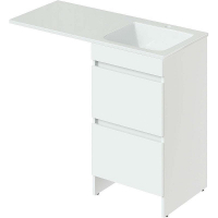 Тумба под раковину Orange Sistema 110 ST-50TUW Белая глянцевая, купить, цена, заказать, магазин, доставка, скидка, промокод, купить, цена, заказать, магазин, доставка, скидка, промокод