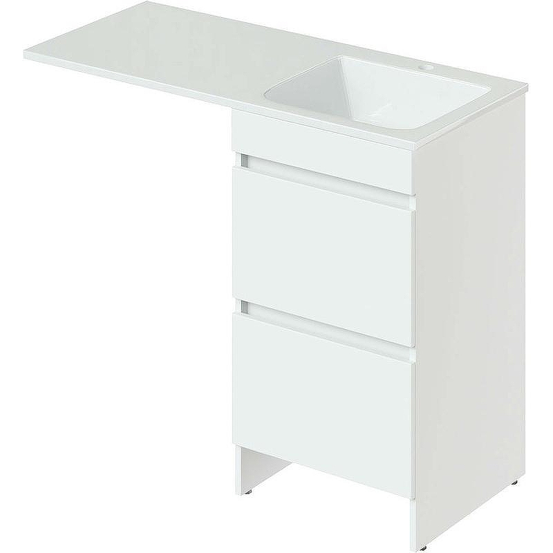 Тумба под раковину Orange Sistema 110 ST-50TUW Белая глянцевая, купить, цена, заказать, магазин, доставка, скидка, промокод, купить, цена, заказать, магазин, доставка, скидка, промокод