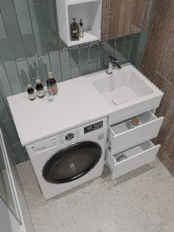 Тумба под раковину Orange Sistema 110 ST-50TUW Белая глянцевая, купить, цена, заказать, магазин, доставка, скидка, промокод, купить, цена, заказать, магазин, доставка, скидка, промокод