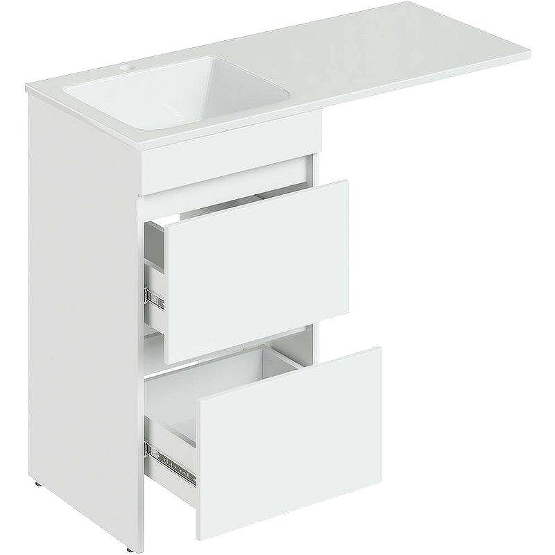 Тумба под раковину Orange Sistema 110 ST-50TUW Белая глянцевая, купить, цена, заказать, магазин, доставка, скидка, промокод, купить, цена, заказать, магазин, доставка, скидка, промокод