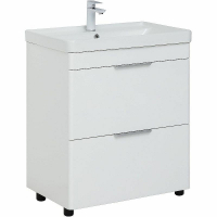 Тумба под раковину Aquanet Ирис new 70 310153 Белый глянец, купить, цена, заказать, магазин, доставка, скидка, промокод, купить, цена, заказать, магазин, доставка, скидка, промокод