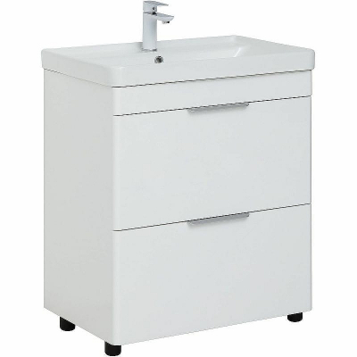 Тумба под раковину Aquanet Ирис new 70 310153 Белый глянец