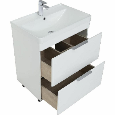 Тумба под раковину Aquanet Ирис new 70 310153 Белый глянец