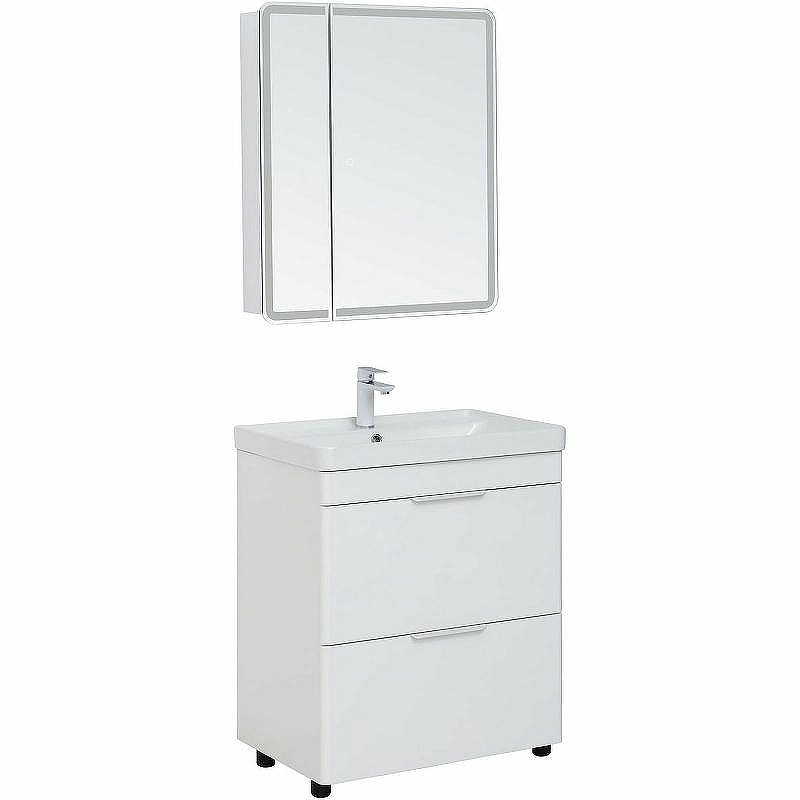 Тумба под раковину Aquanet Ирис new 70 310153 Белый глянец, купить, цена, заказать, магазин, доставка, скидка, промокод, купить, цена, заказать, магазин, доставка, скидка, промокод