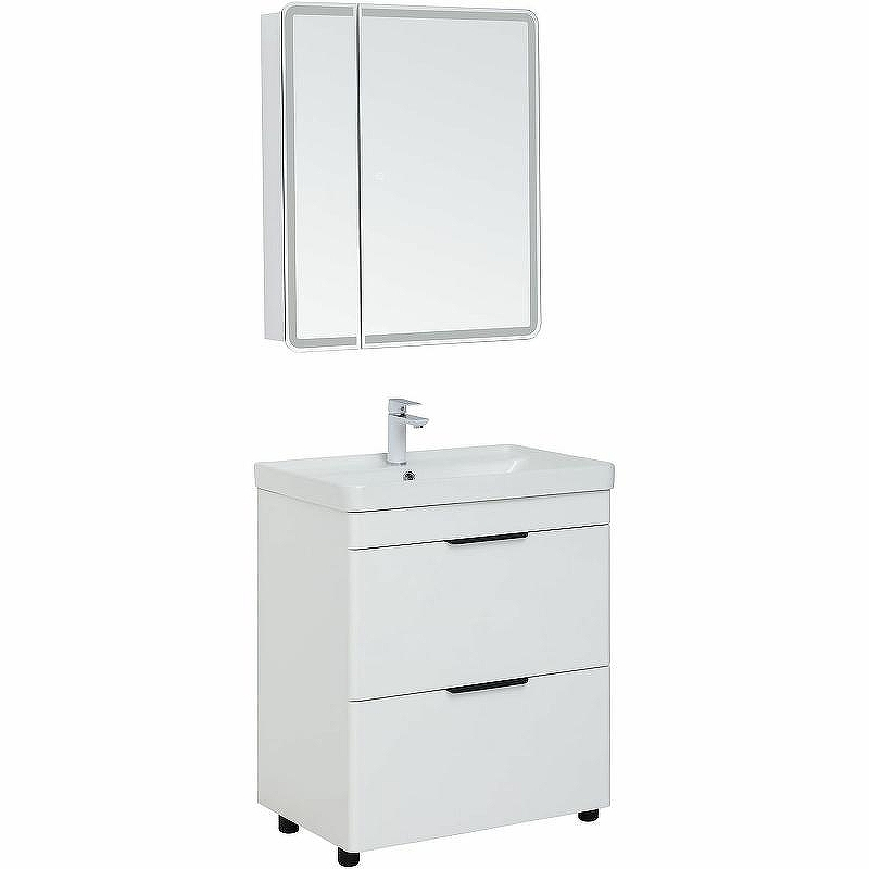 Тумба под раковину Aquanet Ирис new 70 310153 Белый глянец, купить, цена, заказать, магазин, доставка, скидка, промокод, купить, цена, заказать, магазин, доставка, скидка, промокод