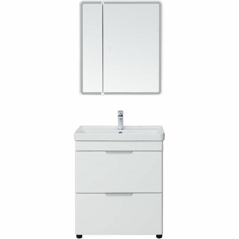 Тумба под раковину Aquanet Ирис new 70 310153 Белый глянец, купить, цена, заказать, магазин, доставка, скидка, промокод, купить, цена, заказать, магазин, доставка, скидка, промокод