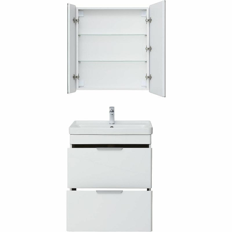 Тумба под раковину Aquanet Ирис new 70 310153 Белый глянец, купить, цена, заказать, магазин, доставка, скидка, промокод, купить, цена, заказать, магазин, доставка, скидка, промокод