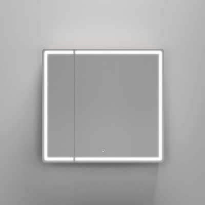 Зеркальный шкаф Sancos Mirror 80 MI80EG с подсветкой Дуб галифакс натуральный