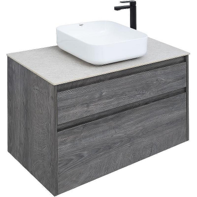 Тумба под раковину Aquanet Nova Lite 90 242267 подвесная Дуб рошелье