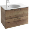 Тумба под раковину Jacob Delafon Odeon Rive Gauche 80 EB2522-R9-E52 подвесная Дуб Табак ручки Черные, купить, цена, заказать, магазин, доставка, скидка, промокод, купить, цена, заказать, магазин, доставка, скидка, промокод