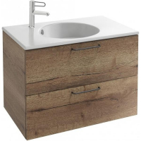 Тумба под раковину Jacob Delafon Odeon Rive Gauche 80 EB2522-R9-E52 подвесная Дуб Табак ручки Черные, купить, цена, заказать, магазин, доставка, скидка, промокод, купить, цена, заказать, магазин, доставка, скидка, промокод