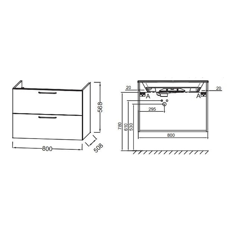 Тумба под раковину Jacob Delafon Odeon Rive Gauche 80 EB2522-R9-E52 подвесная Дуб Табак ручки Черные, купить, цена, заказать, магазин, доставка, скидка, промокод, купить, цена, заказать, магазин, доставка, скидка, промокод