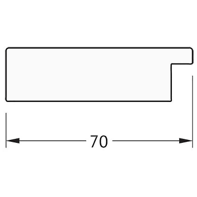 Зеркало Evoform Definite 116x66 BY 3656 в багетной раме - Чеканка белая 70