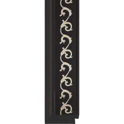 Зеркало Evoform Octagon 55х55 BY 3766 в багетной раме - Черный ардеко 81