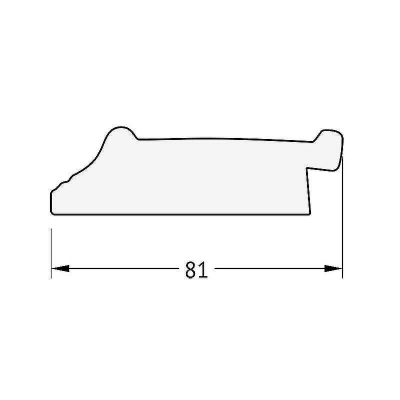 Зеркало Evoform Octagon 55х55 BY 3766 в багетной раме - Черный ардеко 81