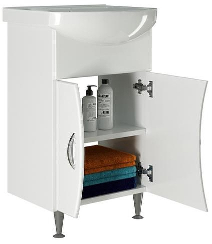 Тумба под раковину Mixline Эталон 52 525506 Белая, купить, цена, заказать, магазин, доставка, скидка, промокод, купить, цена, заказать, магазин, доставка, скидка, промокод