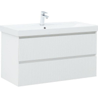 Тумба под раковину Aquanet Альтера 100 337157 подвесная Белая матовая, купить, цена, заказать, магазин, доставка, скидка, промокод, купить, цена, заказать, магазин, доставка, скидка, промокод