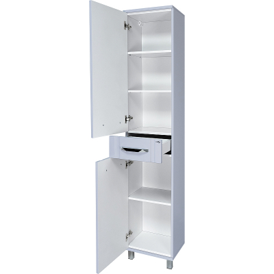 Шкаф пенал Misty Терра 40 L П-Тер0504050-1ЯЛ Серый матовый