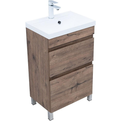 Тумба под раковину Aquanet Нота New 50 344136 Дуб веллингтон табак