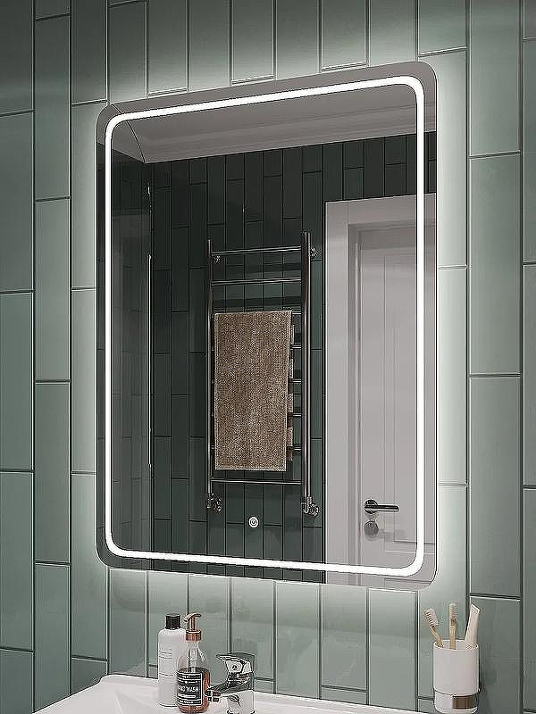 Зеркало Orange Nature 60 ON-60ZE с подсветкой с сенсорным выключателем, купить, цена, заказать, магазин, доставка, скидка, промокод, купить, цена, заказать, магазин, доставка, скидка, промокод