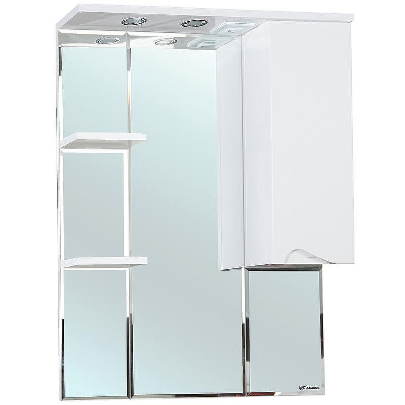 Зеркало со шкафом Bellezza Эйфория 80 R 4916113001017 с подсветкой Белое, купить, цена, заказать, магазин, доставка, скидка, промокод, купить, цена, заказать, магазин, доставка, скидка, промокод