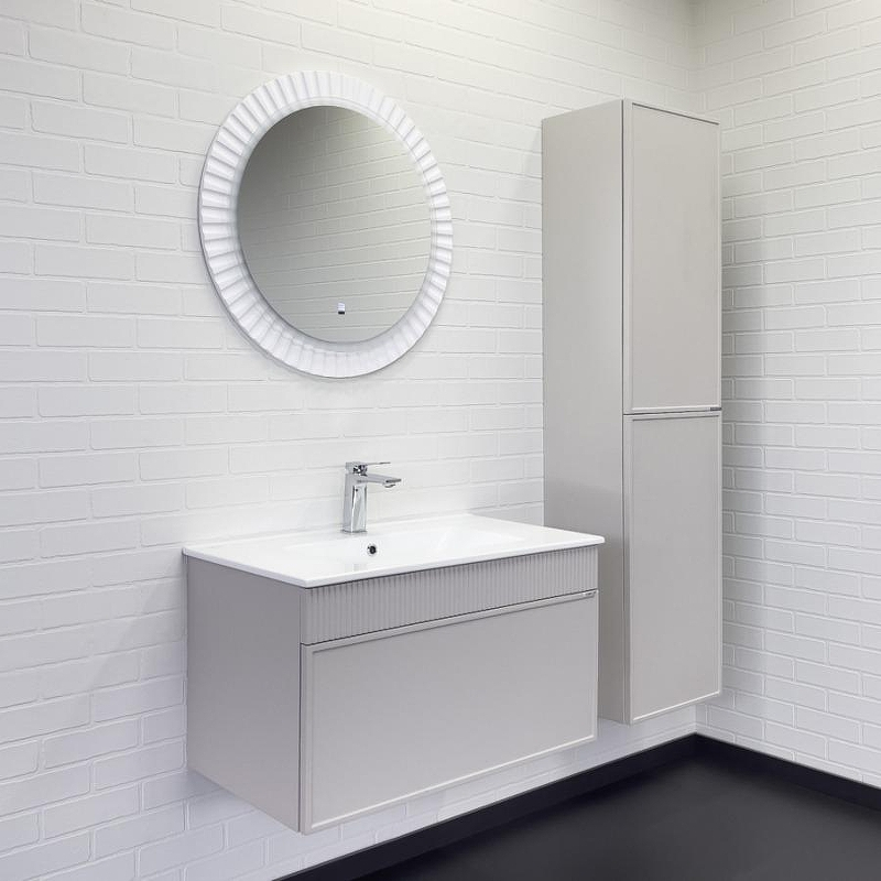 Зеркало Comforty Мадрид 70 00-00014158 с подсветкой Белое матовое с бесконтактным выключателем и подогревом, купить, цена, заказать, магазин, доставка, скидка, промокод, купить, цена, заказать, магазин, доставка, скидка, промокод