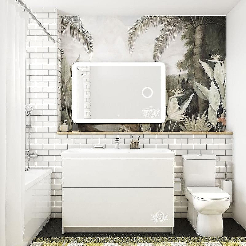 Зеркало Art&Max Latina AM-Lat-1200-800-DS-F-X3 с подсветкой с сенсорным выключателем, купить, цена, заказать, магазин, доставка, скидка, промокод, купить, цена, заказать, магазин, доставка, скидка, промокод