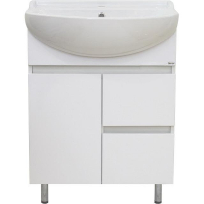 Тумба с раковиной Misty Амур 60 УТ000009448 Белая