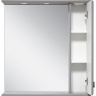Зеркало со шкафом Misty Лувр 65 R П-Лвр03065-1504П с подсветкой Серое, купить, цена, заказать, магазин, доставка, скидка, промокод, купить, цена, заказать, магазин, доставка, скидка, промокод