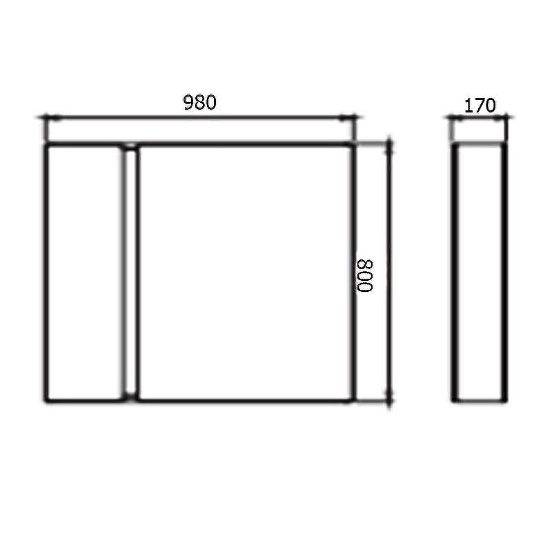 Зеркальный шкаф Creavit Verti 100 VE1100.00.VV с подсветкой Орех, купить, цена, заказать, магазин, доставка, скидка, промокод, купить, цена, заказать, магазин, доставка, скидка, промокод