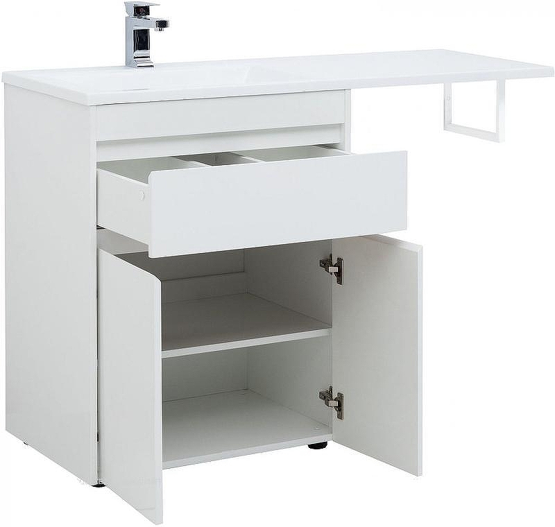Тумба под раковину Aquanet Токио 130 237746 Белая, купить, цена, заказать, магазин, доставка, скидка, промокод, купить, цена, заказать, магазин, доставка, скидка, промокод