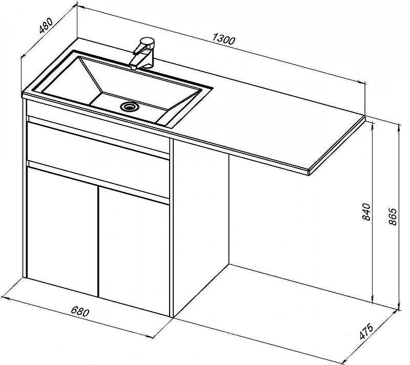 Тумба под раковину Aquanet Токио 130 237746 Белая, купить, цена, заказать, магазин, доставка, скидка, промокод, купить, цена, заказать, магазин, доставка, скидка, промокод