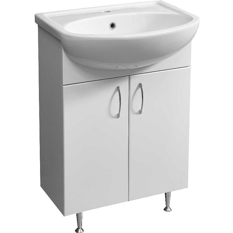 Тумба под раковину Stella Polar Концепт 55 Эко SP-00000047 Белая, купить, цена, заказать, магазин, доставка, скидка, промокод, купить, цена, заказать, магазин, доставка, скидка, промокод