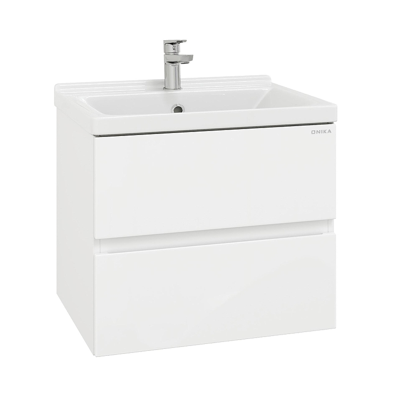 Тумба под раковину Onika Эвада 60 106156 подвесная цвет Белый, купить, цена, заказать, магазин, доставка, скидка, промокод, купить, цена, заказать, магазин, доставка, скидка, промокод