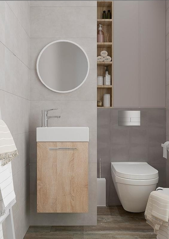 Тумба под раковину Creto Pollino 37 15-1418-1419S подвесная Soft, купить, цена, заказать, магазин, доставка, скидка, промокод, купить, цена, заказать, магазин, доставка, скидка, промокод