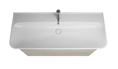 Тумба с раковиной Burgbad Iveo 120 SFEN120F2834G0161C0001*1 подвесная Дуб фланелевый