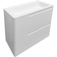 Тумба с раковиной Эстет Kare Luxe 60 ФР-00007074 подвесная Белая, купить, цена, заказать, магазин, доставка, скидка, промокод, купить, цена, заказать, магазин, доставка, скидка, промокод