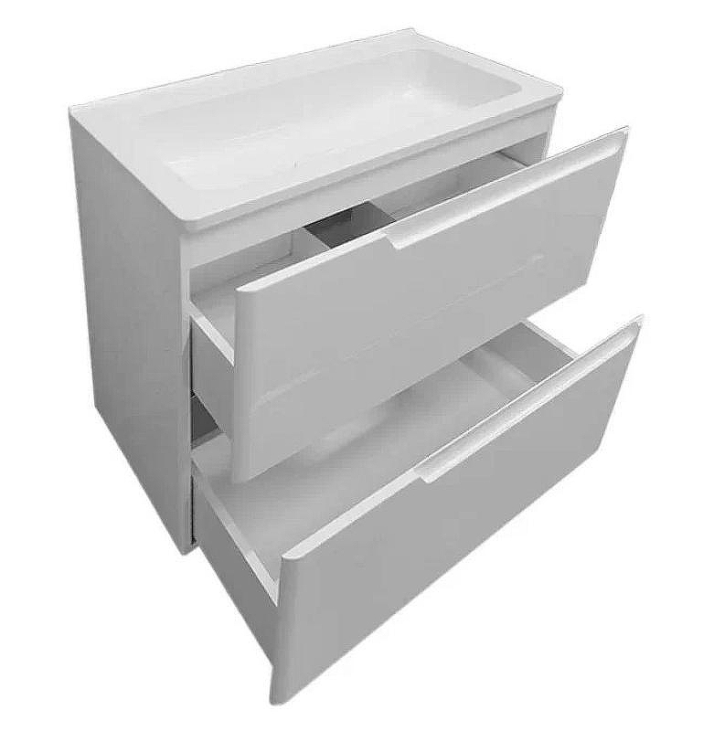 Тумба с раковиной Эстет Kare Luxe 60 ФР-00007074 подвесная Белая, купить, цена, заказать, магазин, доставка, скидка, промокод, купить, цена, заказать, магазин, доставка, скидка, промокод