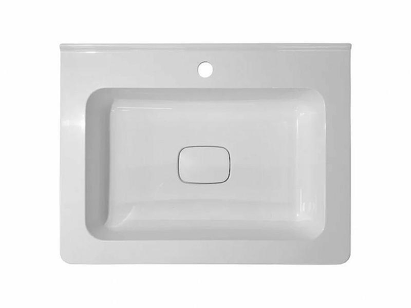 Тумба с раковиной Эстет Kare Luxe 60 ФР-00007074 подвесная Белая, купить, цена, заказать, магазин, доставка, скидка, промокод, купить, цена, заказать, магазин, доставка, скидка, промокод